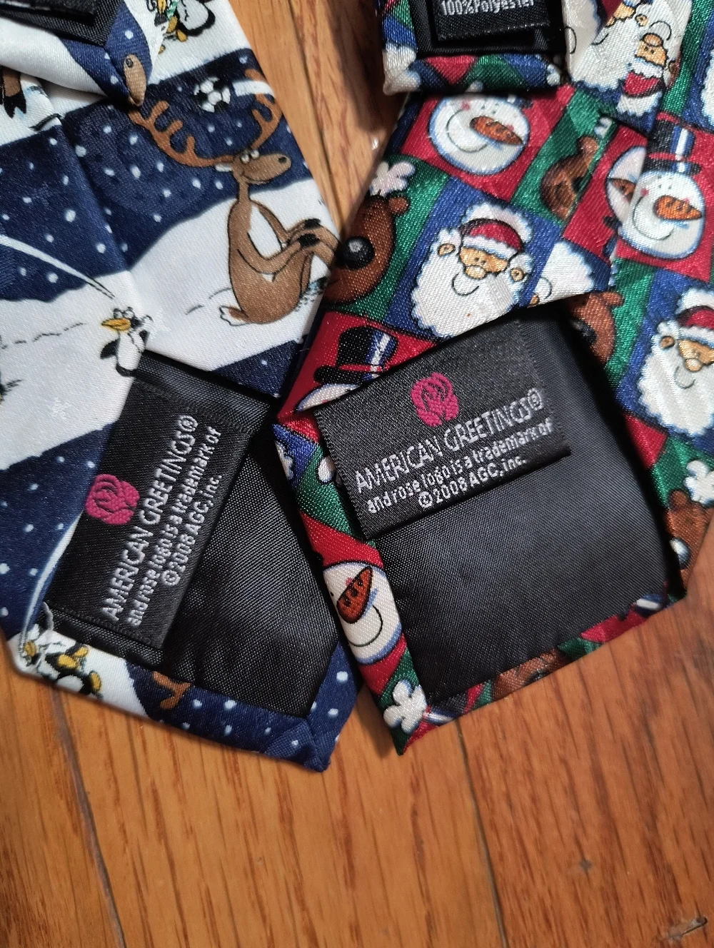 Pick 3/$10⭐ American Greetings bundle lot of 2 boys clip on Christmas ties, 14